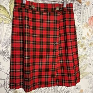 Vintage Tartan Plaid Skirt